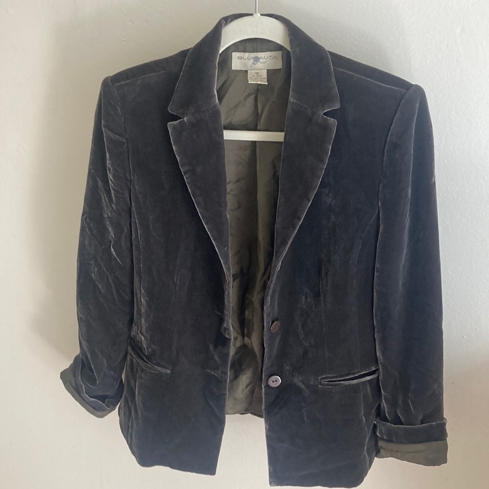Velvet suit jacket